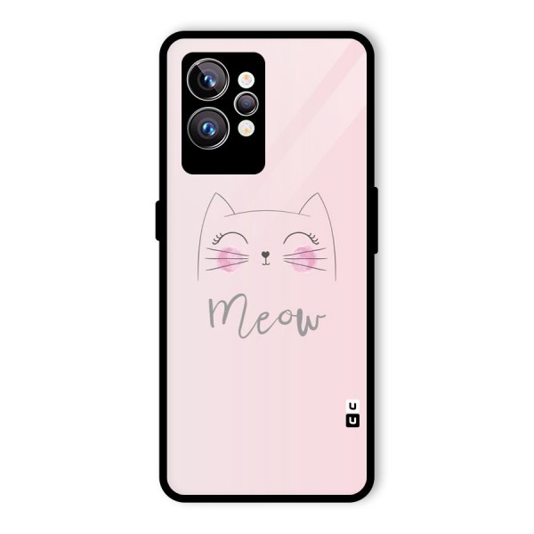 Meow Pink Glass Back Case for Realme GT2 Pro