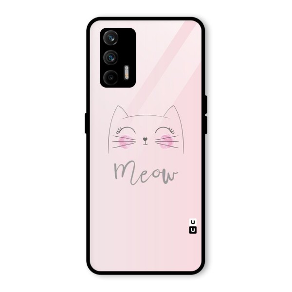 Meow Pink Glass Back Case for Realme X7 Max