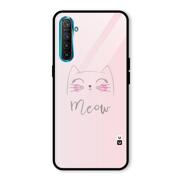 Meow Pink Glass Back Case for Realme XT