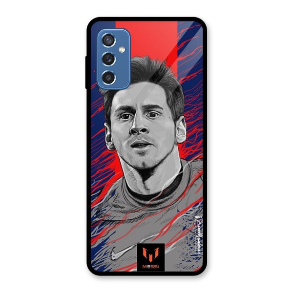 Messi For FCB Glass Back Case for Galaxy M52 5G