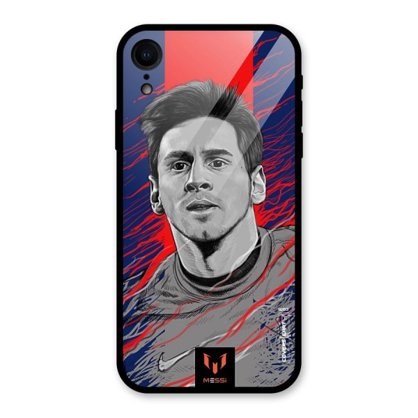 Messi For FCB Glass Back Case for XR