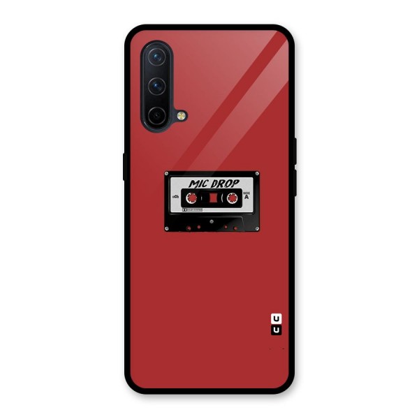 Mic Drop Cassette Minimalistic Glass Back Case for OnePlus Nord CE 5G