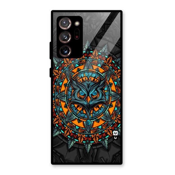 Mighty Owl Artwork Glass Back Case for Galaxy Note 20 Ultra
