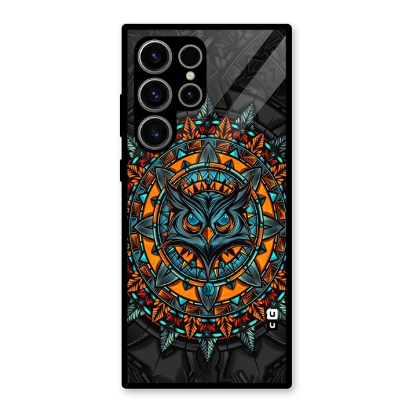 Mighty Owl Artwork Glass Back Case for Galaxy S23 Ultra