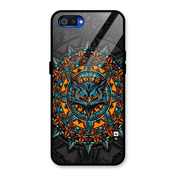 Mighty Owl Artwork Glass Back Case for Realme C2