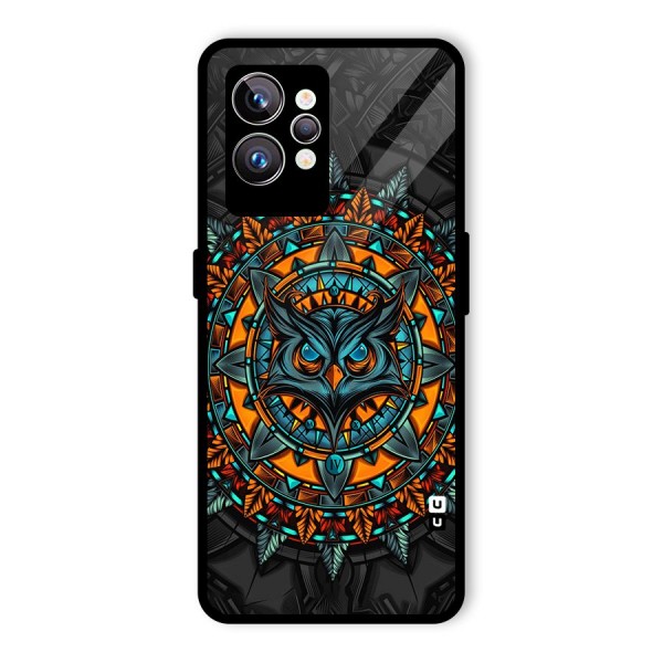 Mighty Owl Artwork Glass Back Case for Realme GT2 Pro