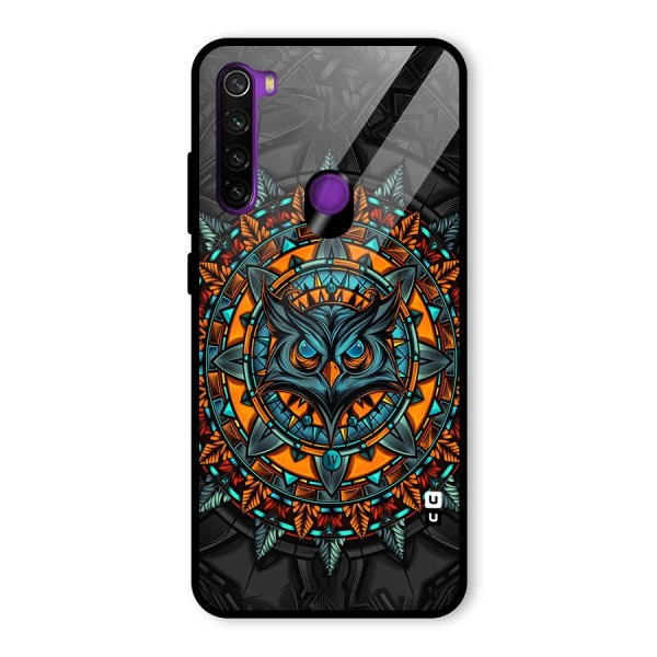 Mighty Owl Artwork Glass Back Case for Redmi Note 8