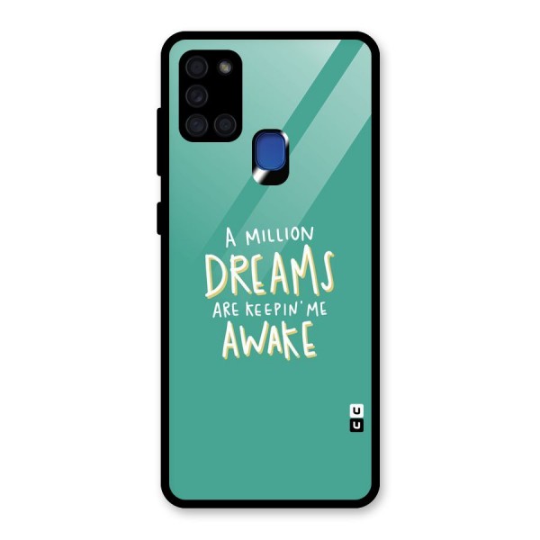 Million Dreams Glass Back Case for Galaxy A21s