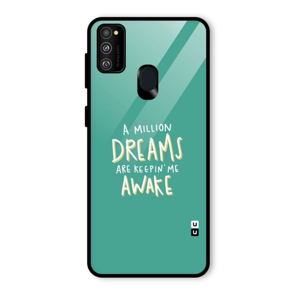 Million Dreams Glass Back Case for Galaxy M21