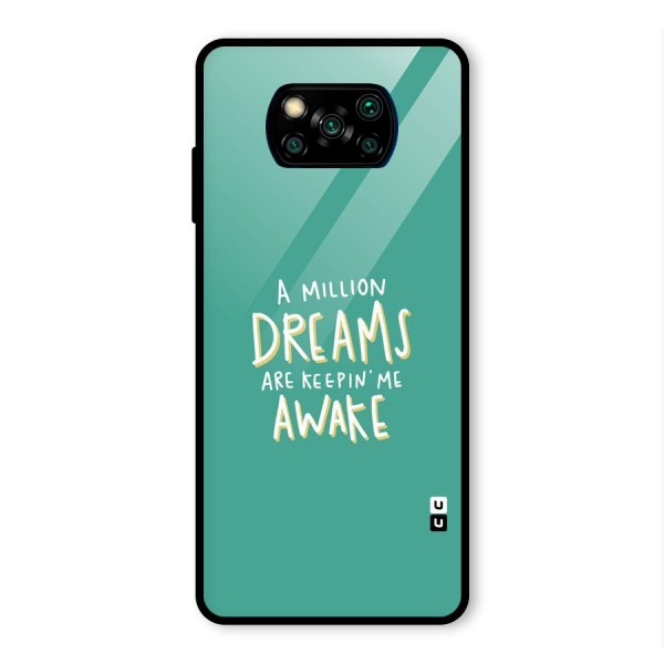 Million Dreams Glass Back Case for Poco X3 Pro