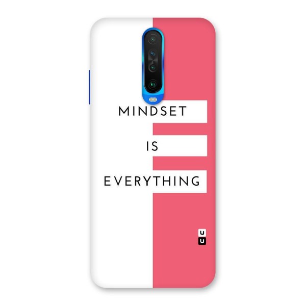 Mindset is Everything Back Case for Poco X2