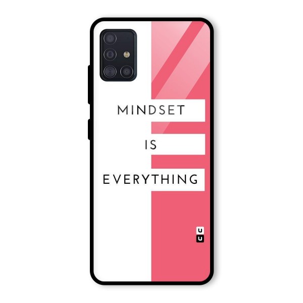 Mindset is Everything Glass Back Case for Galaxy A51