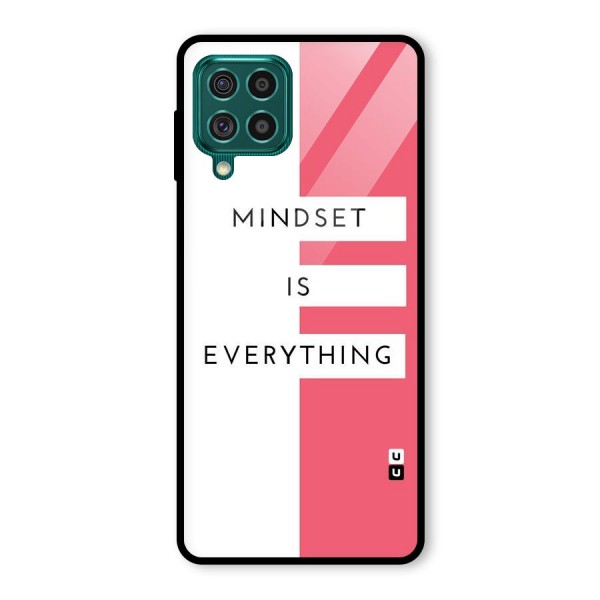 Mindset is Everything Glass Back Case for Galaxy F62