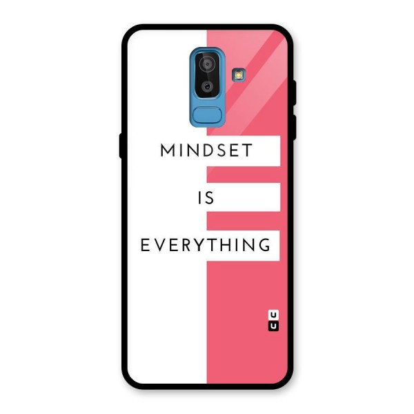 Mindset is Everything Glass Back Case for Galaxy J8