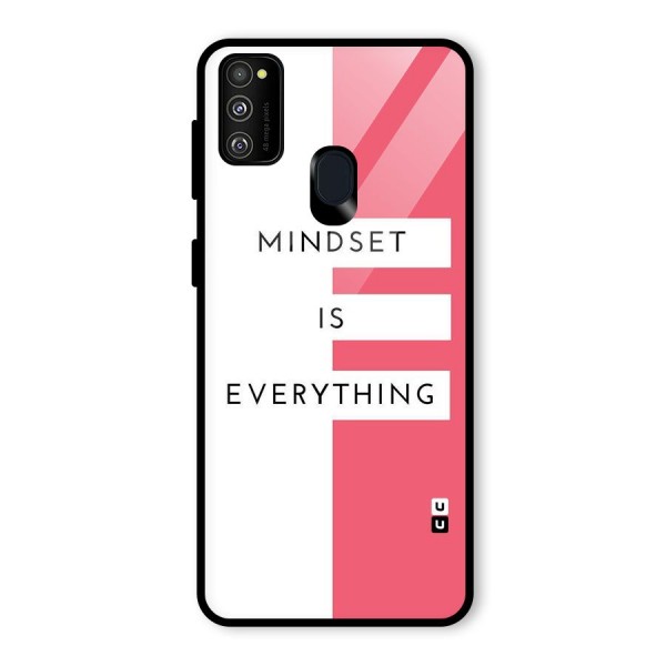 Mindset is Everything Glass Back Case for Galaxy M21