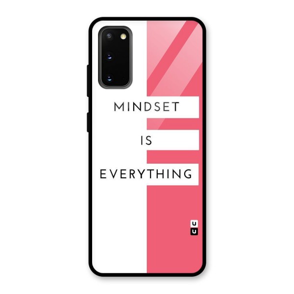 Mindset is Everything Glass Back Case for Galaxy S20