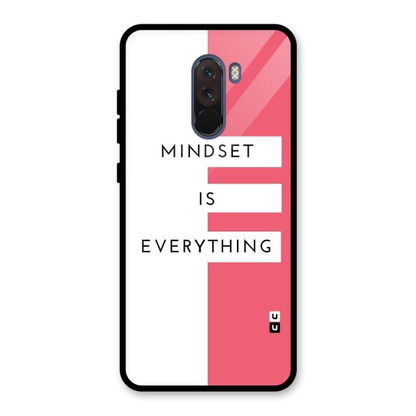 Mindset is Everything Glass Back Case for Poco F1