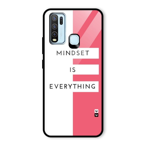 Mindset is Everything Glass Back Case for Vivo Y30