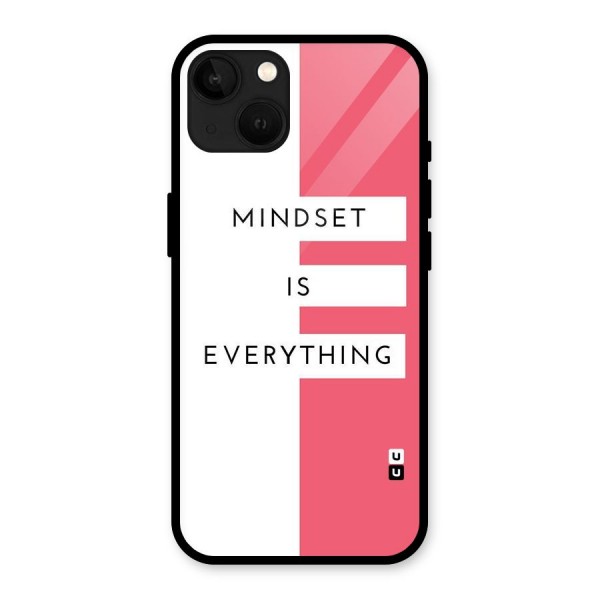 Mindset is Everything Glass Back Case for iPhone 13