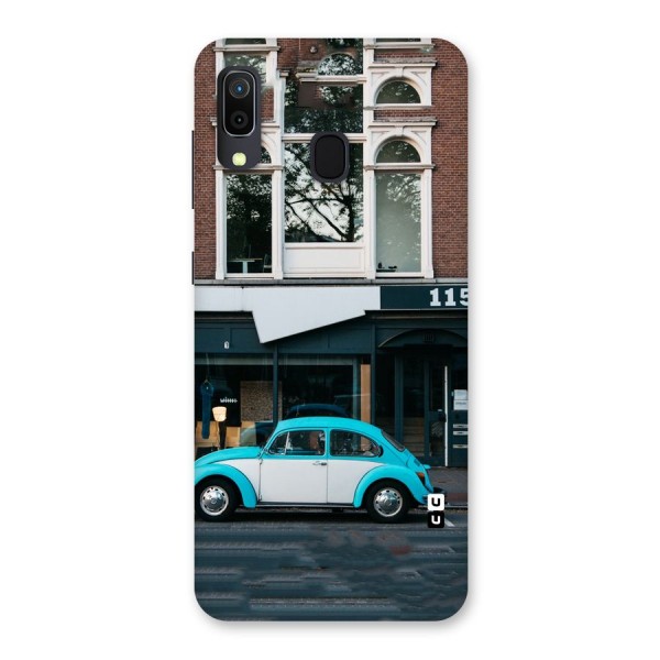 Mini Blue Car Back Case for Galaxy A20