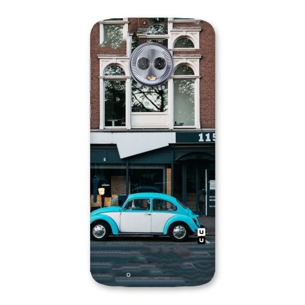 Mini Blue Car Back Case for Moto G6