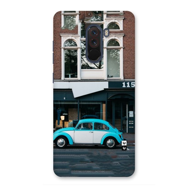 Mini Blue Car Back Case for Poco F1