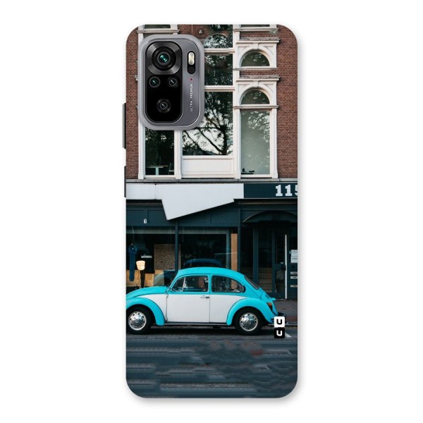 Mini Blue Car Back Case for Redmi Note 10