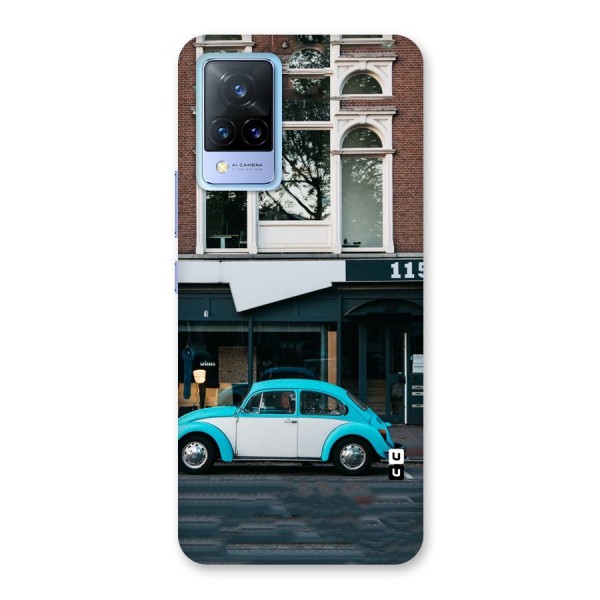 Mini Blue Car Back Case for Vivo V21 5G