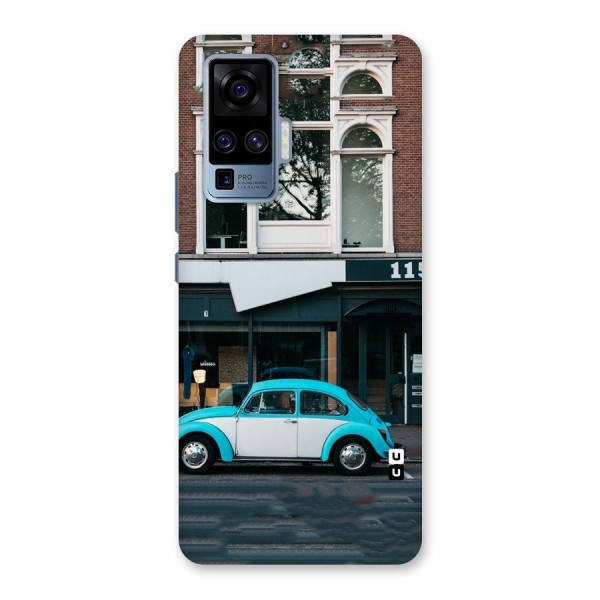 Mini Blue Car Back Case for Vivo X50 Pro