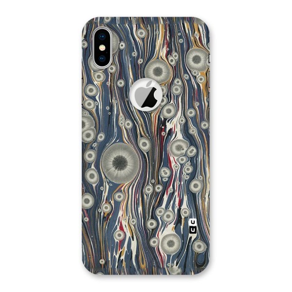 Mini Circles Back Case for iPhone XS Logo Cut