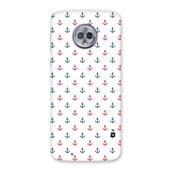 Minimal Anchor Pattern Back Case for Moto G6