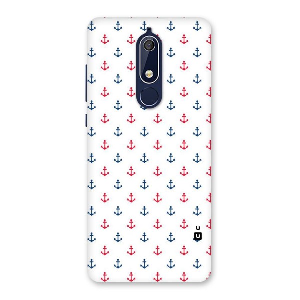 Minimal Anchor Pattern Back Case for Nokia 5.1