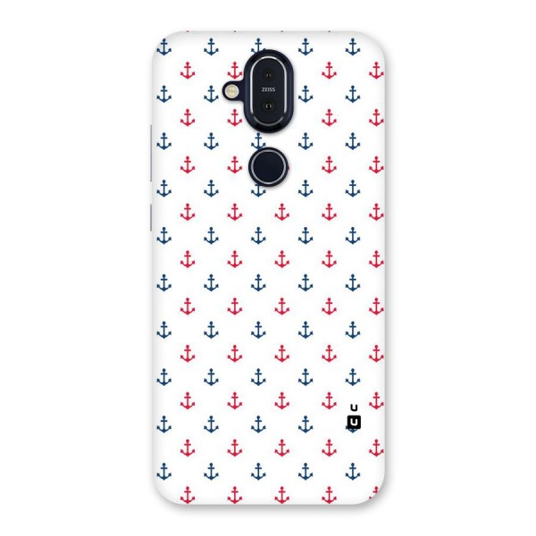 Minimal Anchor Pattern Back Case for Nokia 8.1