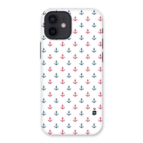 Minimal Anchor Pattern Back Case for iPhone 12