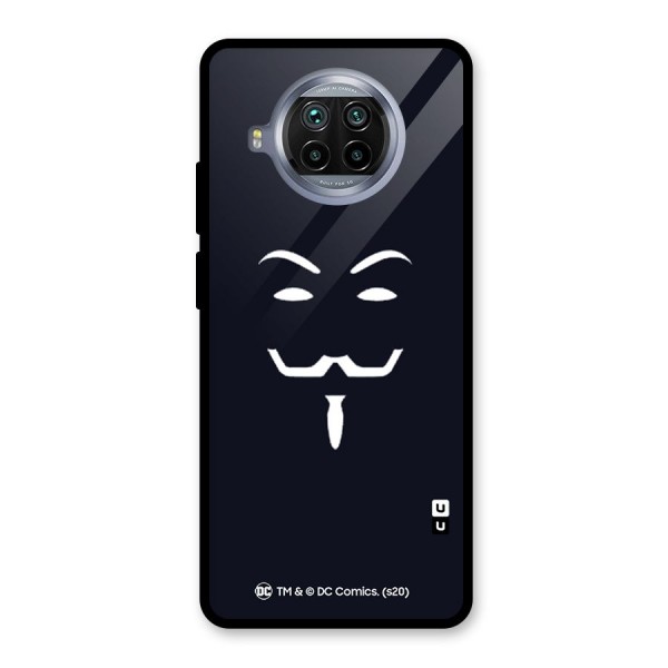 Minimal Anonymous Mask Glass Back Case for Mi 10i