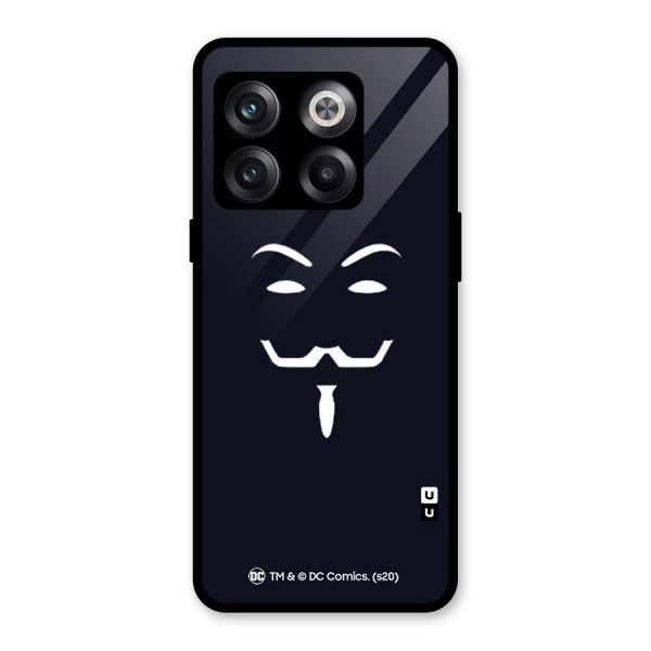 Minimal Anonymous Mask Glass Back Case for OnePlus 10T