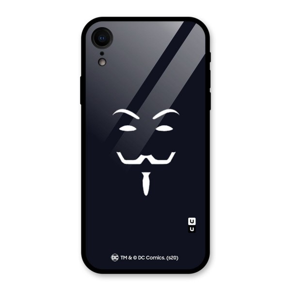 Minimal Anonymous Mask Glass Back Case for XR