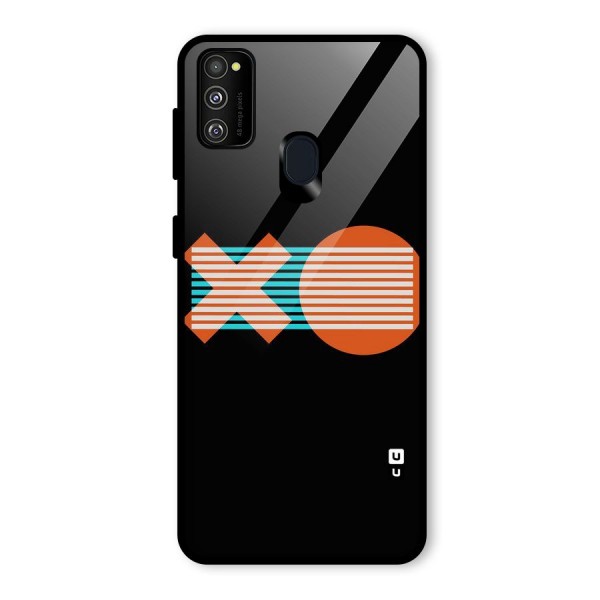 Minimal Art Glass Back Case for Galaxy M21