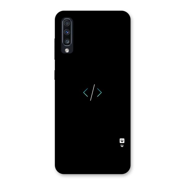 Minimal Dark Coding Back Case for Galaxy A70s