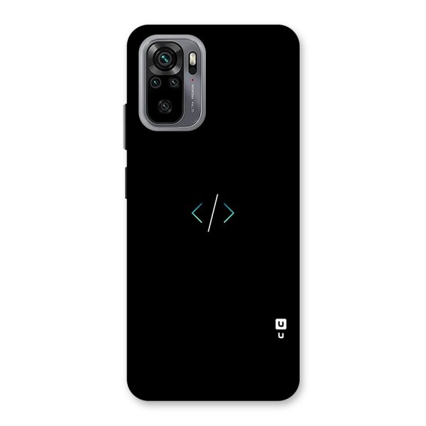 Minimal Dark Coding Back Case for Redmi Note 10