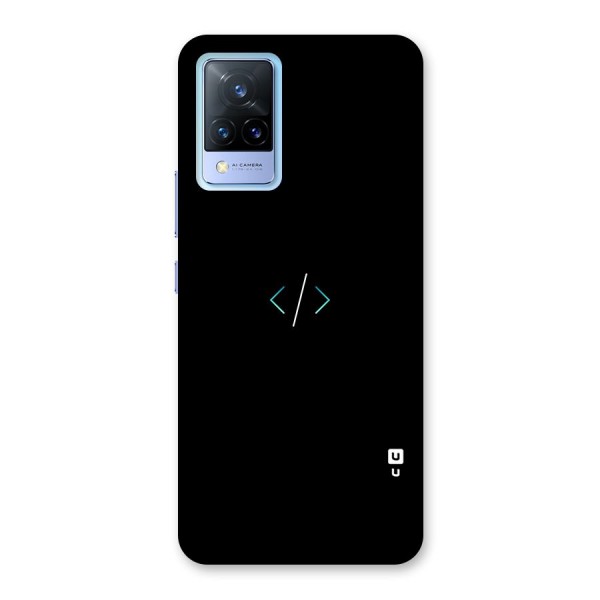 Minimal Dark Coding Back Case for Vivo V21 5G