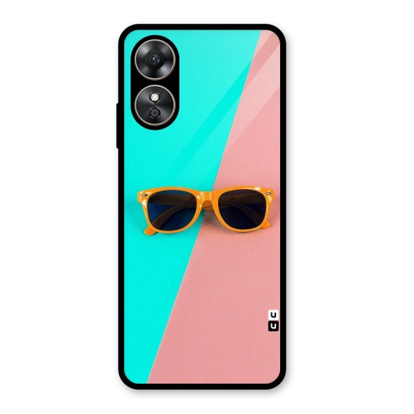 Minimal Glasses Glass Back Case for Oppo A17