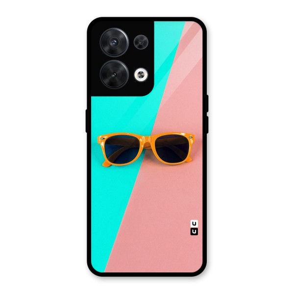 Minimal Glasses Glass Back Case for Oppo Reno8 5G