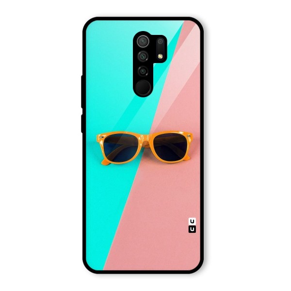 Minimal Glasses Glass Back Case for Redmi 9 Prime