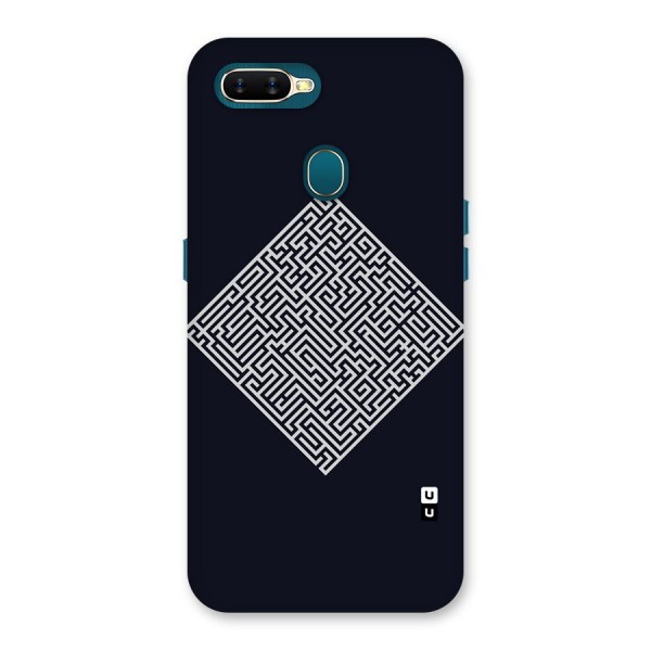 Minimal Maze Pattern Back Case for Oppo A12