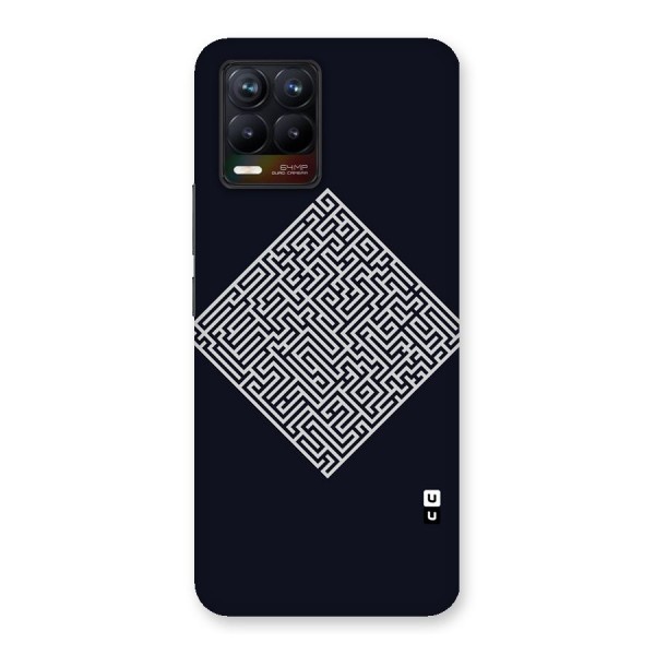 Minimal Maze Pattern Back Case for Realme 8