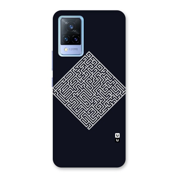 Minimal Maze Pattern Back Case for Vivo V21 5G