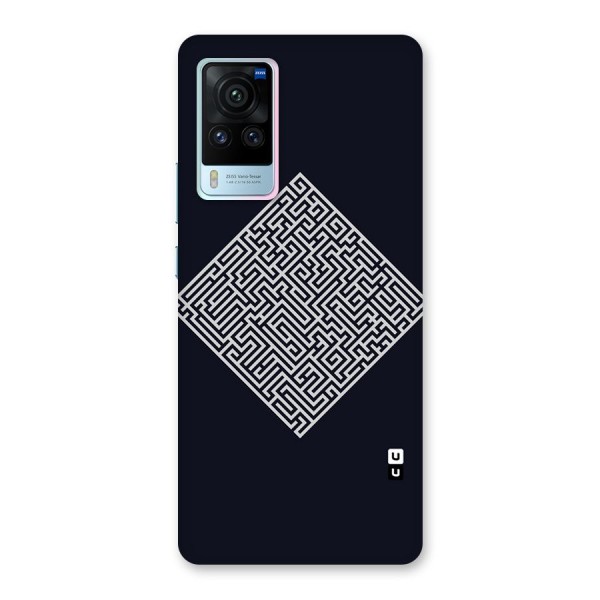 Minimal Maze Pattern Back Case for Vivo X60 Pro