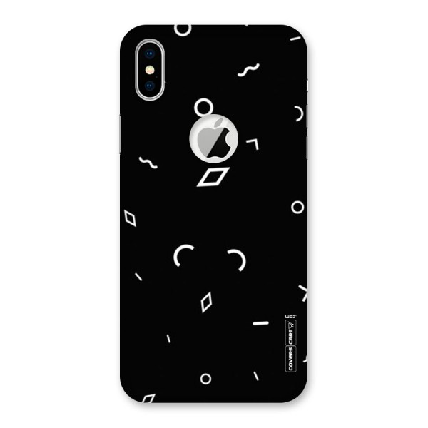 Minimal Shapes Back Case for iPhone XS Logo Cut