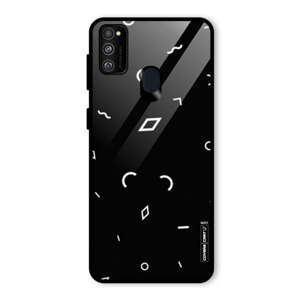 Minimal Shapes Glass Back Case for Galaxy M21